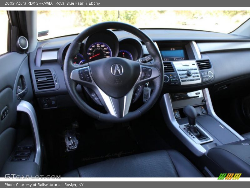 Royal Blue Pearl / Ebony 2009 Acura RDX SH-AWD