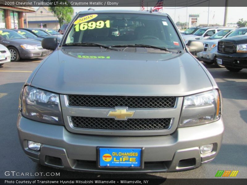 Graystone Metallic / Ebony 2008 Chevrolet TrailBlazer LT 4x4