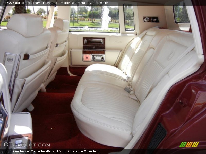  1990 Brougham d'Elegance Red/White Interior