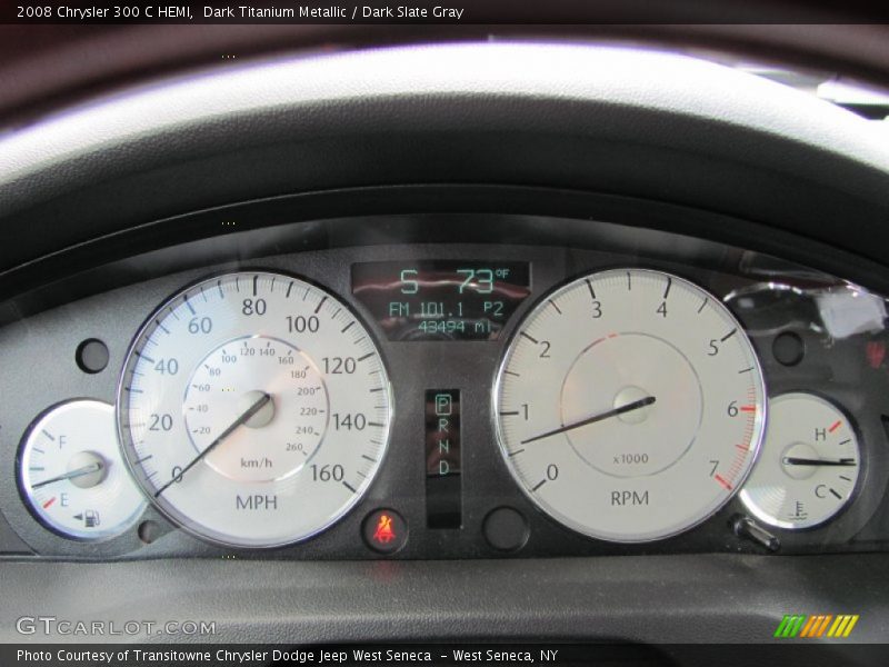 Dark Titanium Metallic / Dark Slate Gray 2008 Chrysler 300 C HEMI