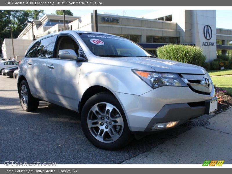 Billet Silver Metallic / Taupe 2009 Acura MDX Technology