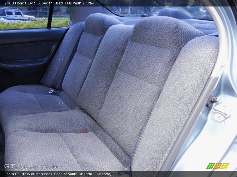 Iced Teal Pearl / Gray 2000 Honda Civic EX Sedan