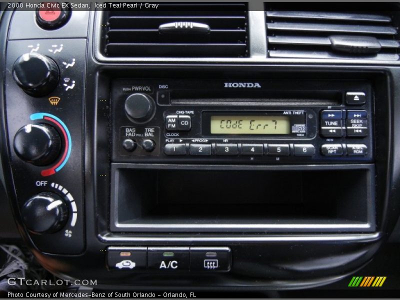 Audio System of 2000 Civic EX Sedan