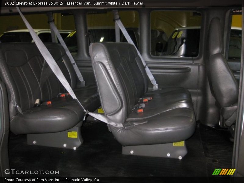 Summit White / Dark Pewter 2002 Chevrolet Express 3500 LS Passenger Van