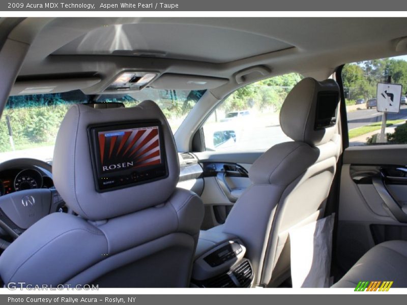 Aspen White Pearl / Taupe 2009 Acura MDX Technology