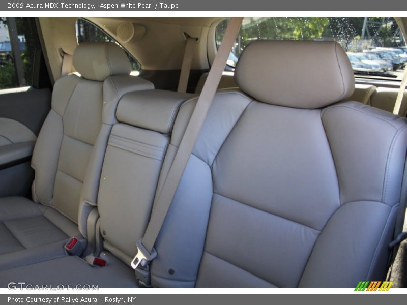 Aspen White Pearl / Taupe 2009 Acura MDX Technology