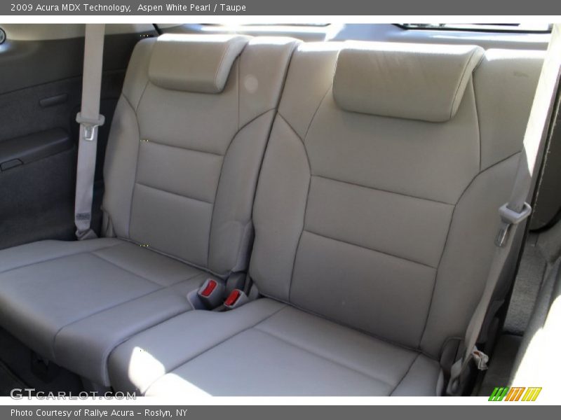 Aspen White Pearl / Taupe 2009 Acura MDX Technology