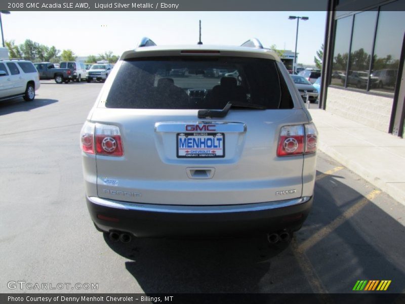 Liquid Silver Metallic / Ebony 2008 GMC Acadia SLE AWD