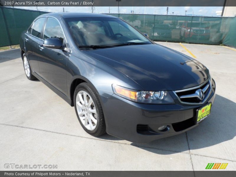 Carbon Gray Pearl / Ebony 2007 Acura TSX Sedan