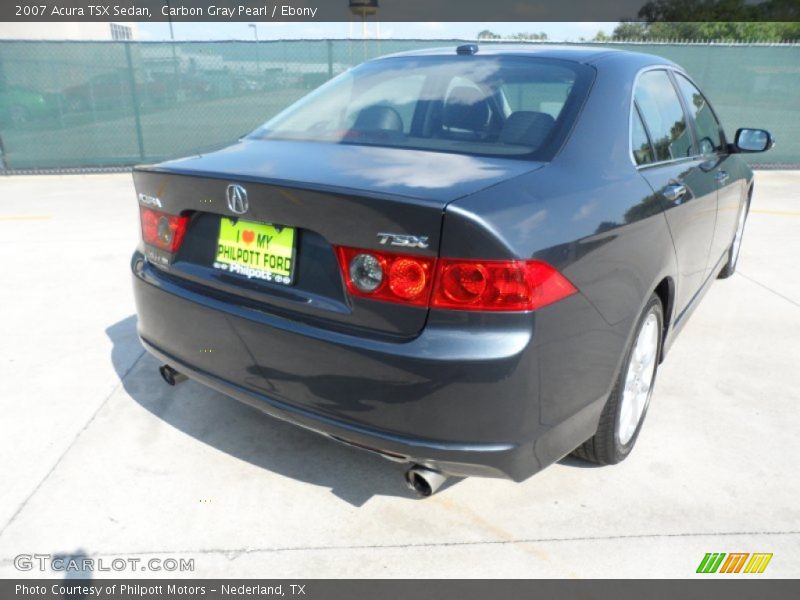 Carbon Gray Pearl / Ebony 2007 Acura TSX Sedan