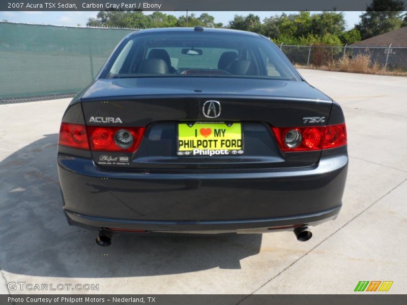 Carbon Gray Pearl / Ebony 2007 Acura TSX Sedan