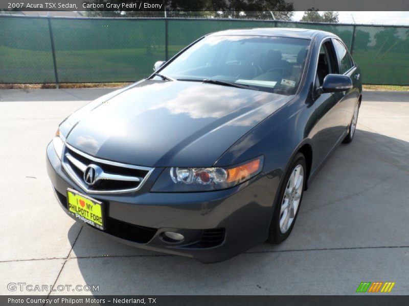 Carbon Gray Pearl / Ebony 2007 Acura TSX Sedan
