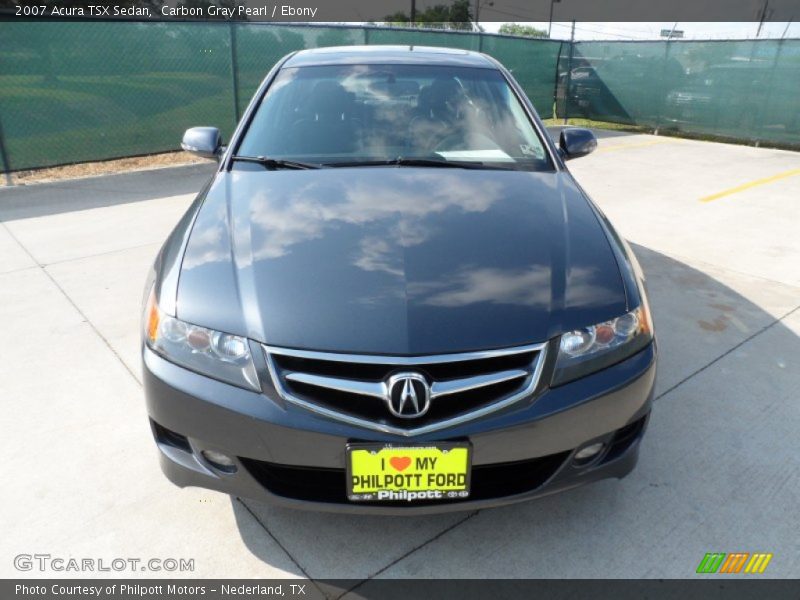 Carbon Gray Pearl / Ebony 2007 Acura TSX Sedan