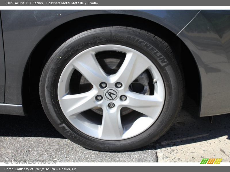 Polished Metal Metallic / Ebony 2009 Acura TSX Sedan