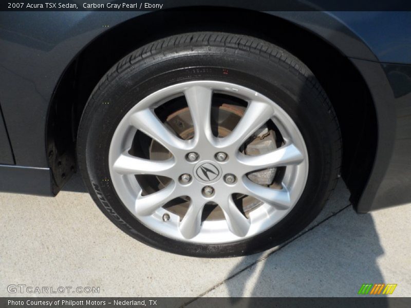 Carbon Gray Pearl / Ebony 2007 Acura TSX Sedan