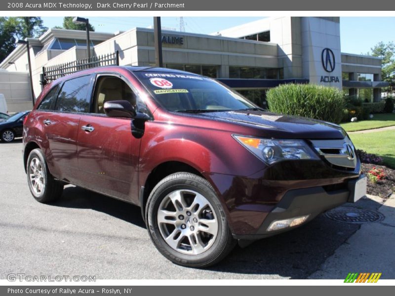 Dark Cherry Pearl / Parchment 2008 Acura MDX Technology