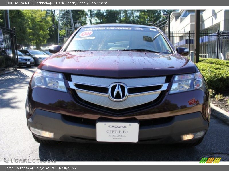 Dark Cherry Pearl / Parchment 2008 Acura MDX Technology