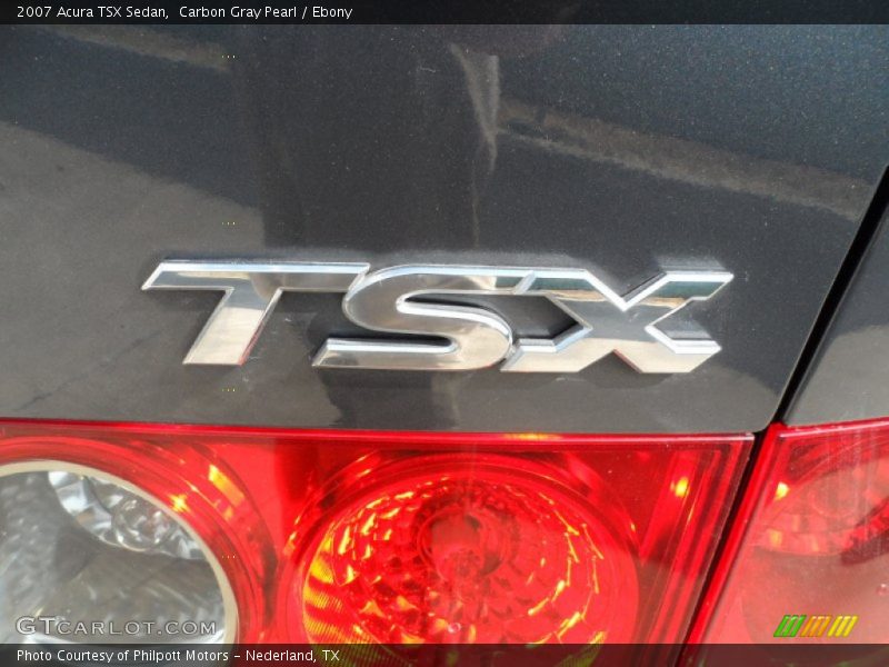 Carbon Gray Pearl / Ebony 2007 Acura TSX Sedan
