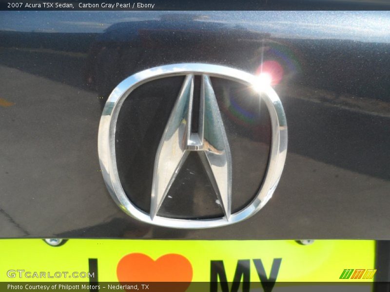 Carbon Gray Pearl / Ebony 2007 Acura TSX Sedan