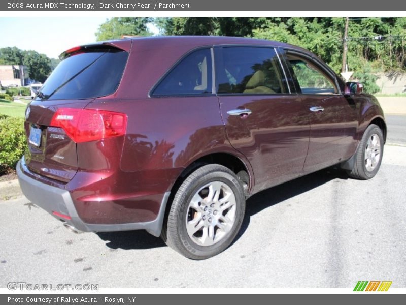 Dark Cherry Pearl / Parchment 2008 Acura MDX Technology