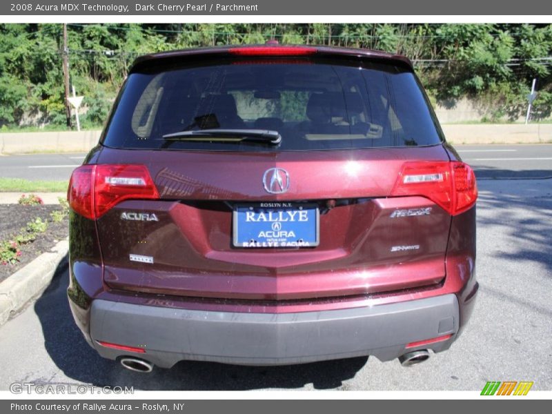 Dark Cherry Pearl / Parchment 2008 Acura MDX Technology