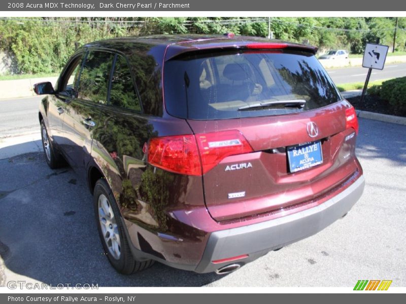 Dark Cherry Pearl / Parchment 2008 Acura MDX Technology