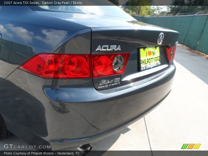 Carbon Gray Pearl / Ebony 2007 Acura TSX Sedan