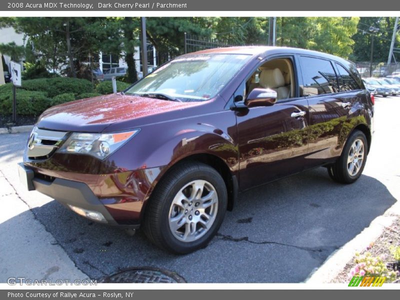 Dark Cherry Pearl / Parchment 2008 Acura MDX Technology