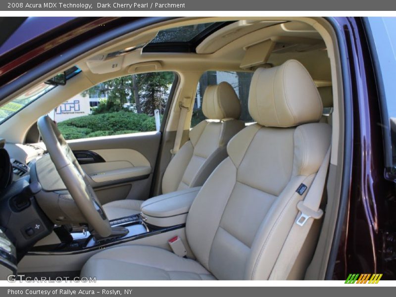 Dark Cherry Pearl / Parchment 2008 Acura MDX Technology