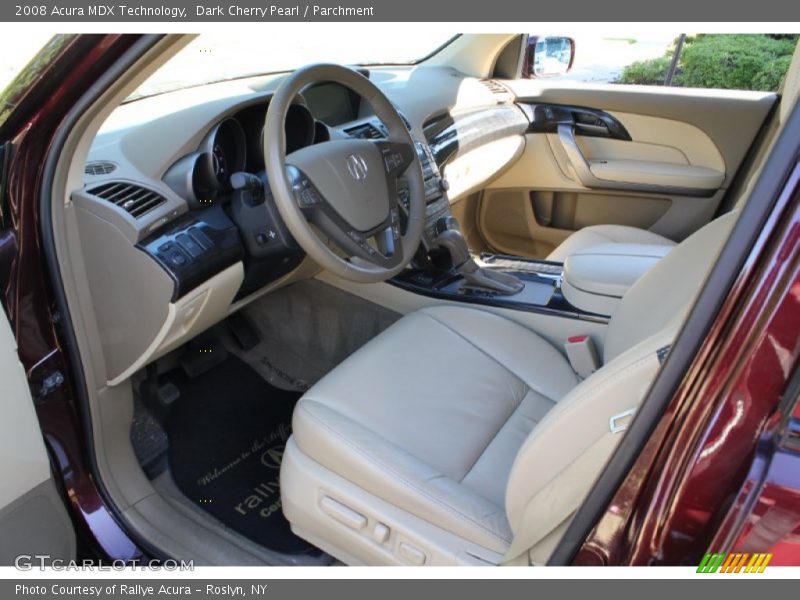 Dark Cherry Pearl / Parchment 2008 Acura MDX Technology