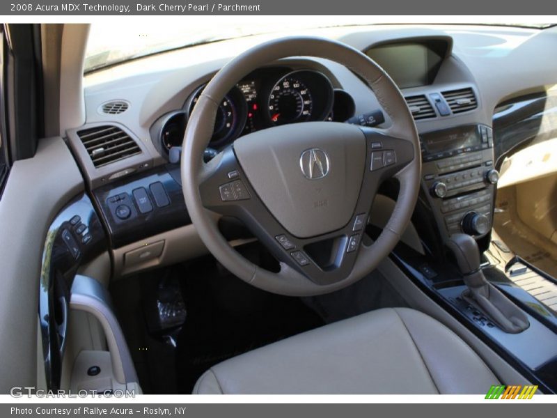 Dark Cherry Pearl / Parchment 2008 Acura MDX Technology