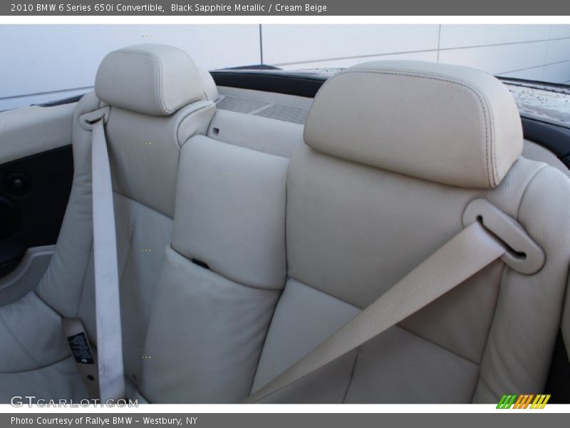  2010 6 Series 650i Convertible Cream Beige Interior