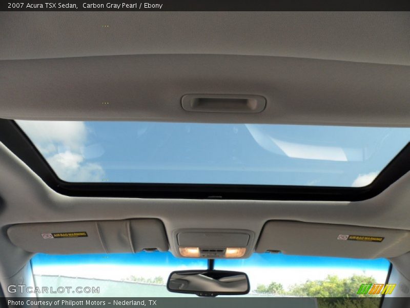 Carbon Gray Pearl / Ebony 2007 Acura TSX Sedan