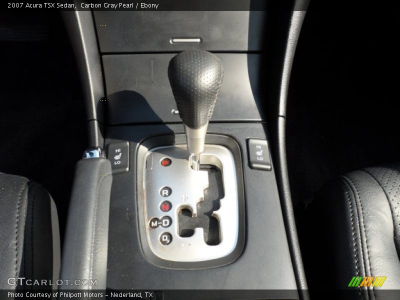 Carbon Gray Pearl / Ebony 2007 Acura TSX Sedan
