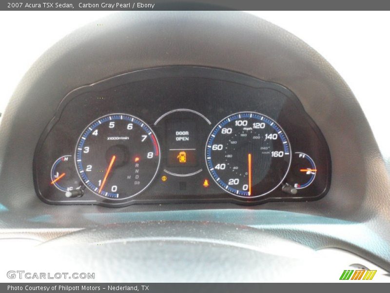 Carbon Gray Pearl / Ebony 2007 Acura TSX Sedan