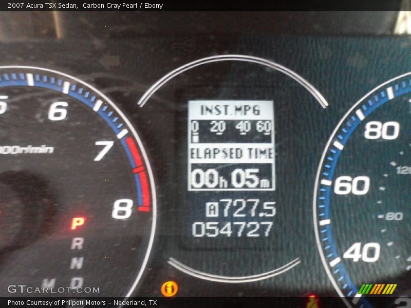 Carbon Gray Pearl / Ebony 2007 Acura TSX Sedan