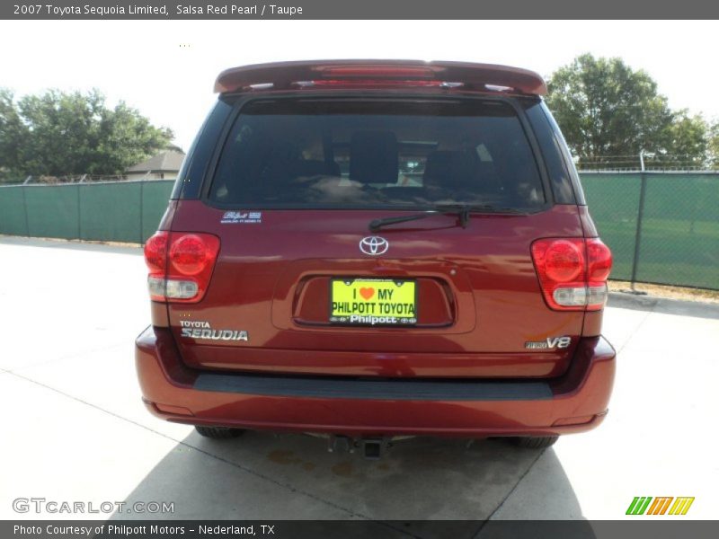 Salsa Red Pearl / Taupe 2007 Toyota Sequoia Limited