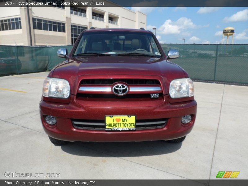 Salsa Red Pearl / Taupe 2007 Toyota Sequoia Limited