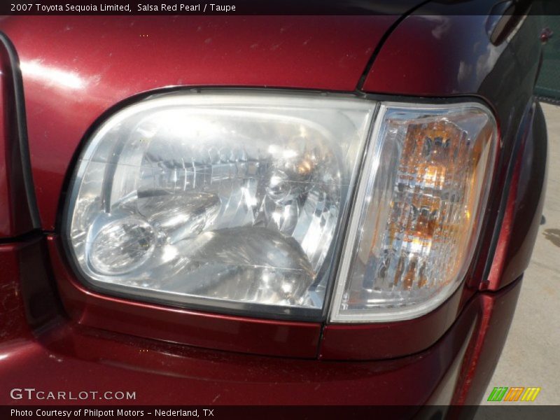 Salsa Red Pearl / Taupe 2007 Toyota Sequoia Limited