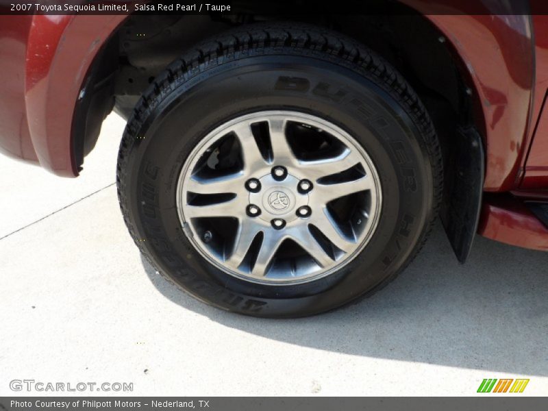 Salsa Red Pearl / Taupe 2007 Toyota Sequoia Limited