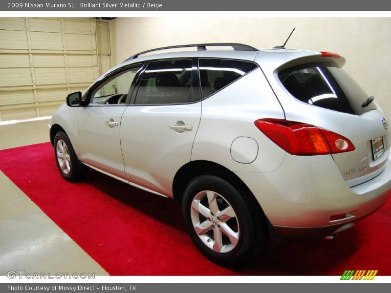 Brilliant Silver Metallic / Beige 2009 Nissan Murano SL