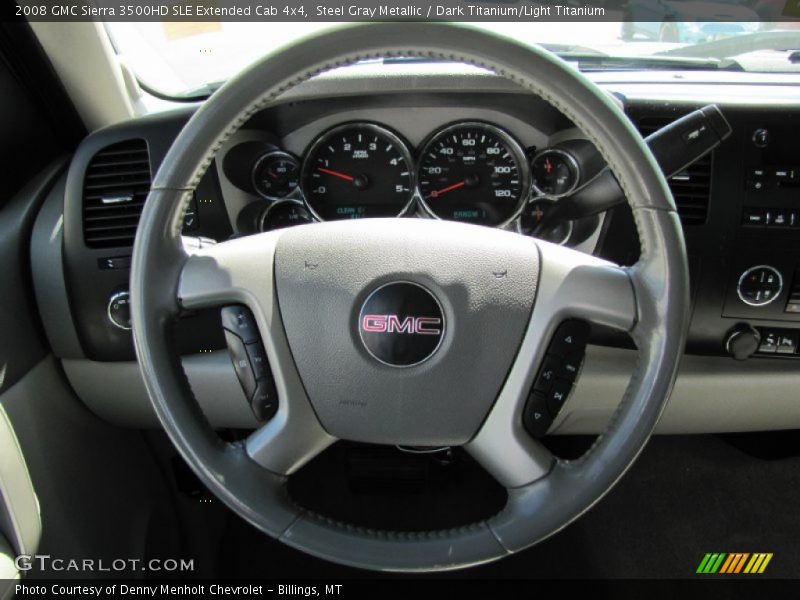 Steel Gray Metallic / Dark Titanium/Light Titanium 2008 GMC Sierra 3500HD SLE Extended Cab 4x4