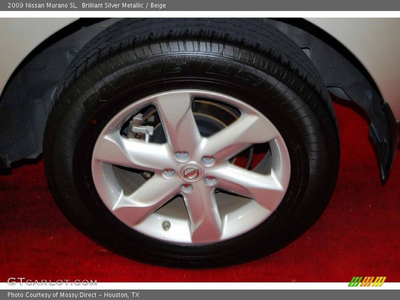 Brilliant Silver Metallic / Beige 2009 Nissan Murano SL