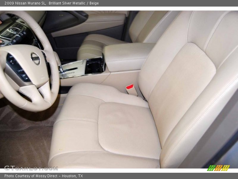 Brilliant Silver Metallic / Beige 2009 Nissan Murano SL