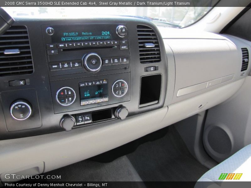 Steel Gray Metallic / Dark Titanium/Light Titanium 2008 GMC Sierra 3500HD SLE Extended Cab 4x4