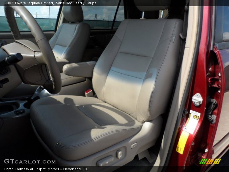 Salsa Red Pearl / Taupe 2007 Toyota Sequoia Limited