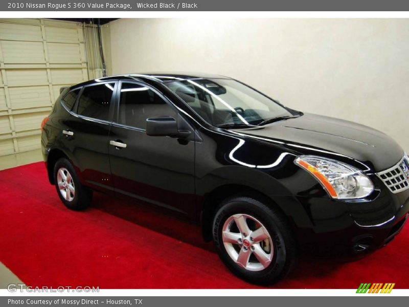 Wicked Black / Black 2010 Nissan Rogue S 360 Value Package