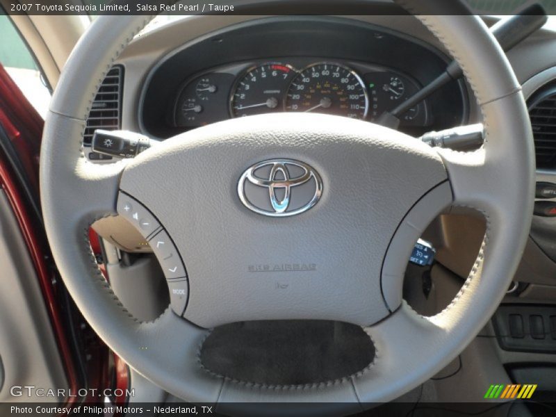 Salsa Red Pearl / Taupe 2007 Toyota Sequoia Limited