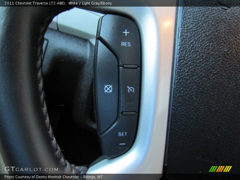 White / Light Gray/Ebony 2011 Chevrolet Traverse LTZ AWD