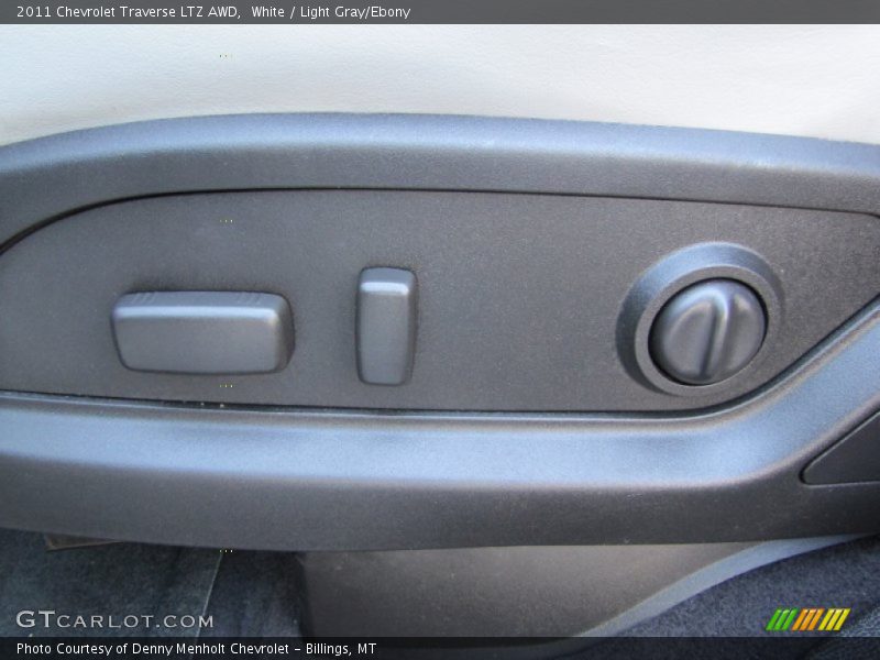 White / Light Gray/Ebony 2011 Chevrolet Traverse LTZ AWD